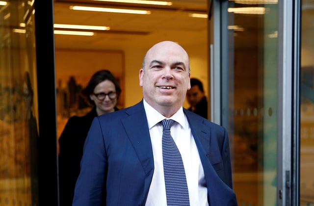 British entrepreneur Mike Lynch leaves the High Court in London, Britain March 25, 2019. REUTERS/Henry Nicholls/File Photo