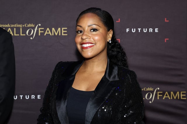 Sheinelle Jones attends the 2023 Broadcasting + Cable Hall Of Fame Gala at The Ziegfeld Ballroom on May 3, 2023, in New York City.