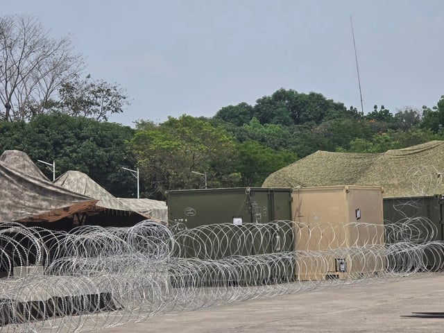 Inside Camp Aguinaldo, the headquarters of the Armed Forces of the Philippines. The Balikatan military drills are set to be held later this month. Photo: Raissa Robles
