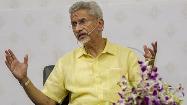 External affairs minister S. Jaishankar during an interaction with students.