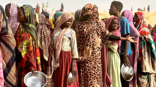 Some of those who escaped the killings at Zamzam camp relocated to a makeshift camp near the town of Tawila