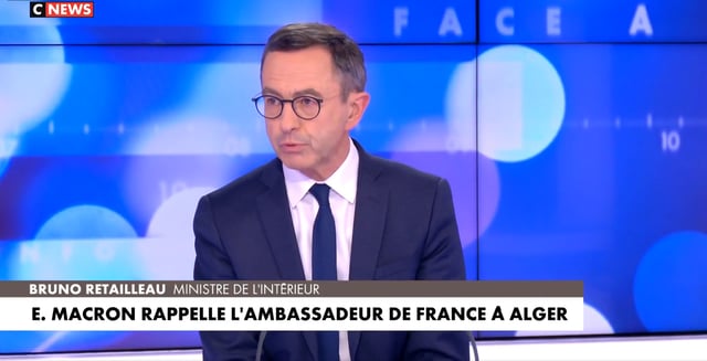 Bruno Retailleau invité de CNews mardi soir.