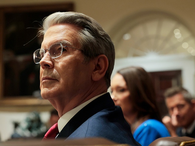 U.S. Treasury Secretary Scott Bessent listens during a Cabinet meeting at the White House on April 10, 2025 in Washington, DC. U.S. President Donald Trump convened a Cabinet meeting a day after announcing a 90-day pause on ‘reciprocal’ tariffs, with the exception of China. (Photo by Anna Moneymaker/Getty Images)