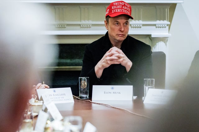 Elon Musk at the White House on March 24, 2025. 