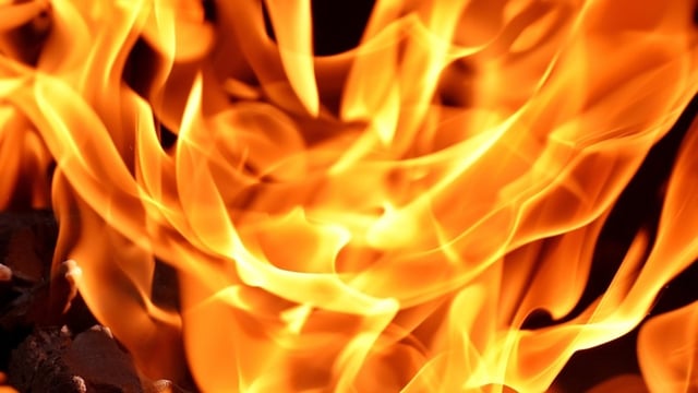 A car caught fire on the eastbound Bay Bridge near San Francisco.