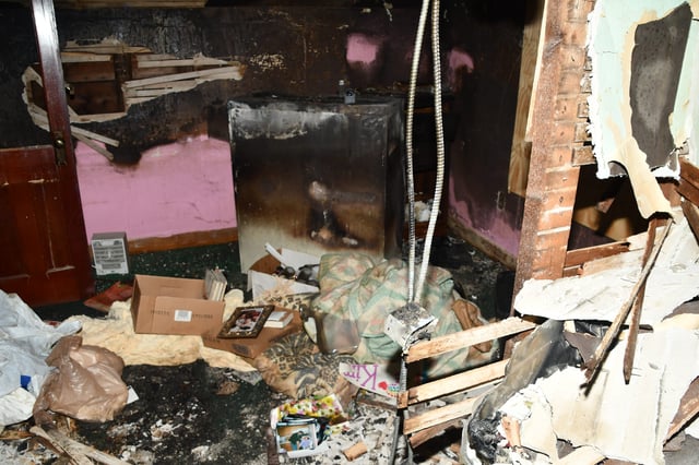 The inside of Kimberly Sullivan's home is pictured in Waterbury, Connecticut. Sullivan is facing a slew of charges accusing her of holding her stepson captive in the home for over 20 years. She has pleaded not guilty.