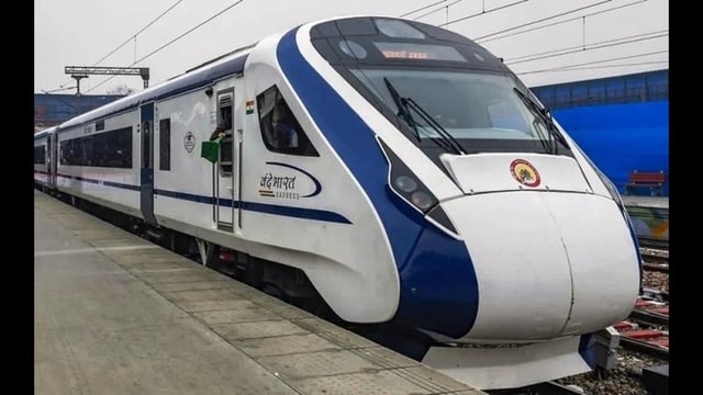 Ahead of its inauguration by Prime Minister Narendra Modi on April 19, another trial run of Vande Bharat train was successfully conducted on Tuesday on the Katra-Sangaldan section of the 272-km Udhampur-Srinagar-Baramulla Rail Line (USBRL) which connects Kashmir with the rest of the country. (HT File)