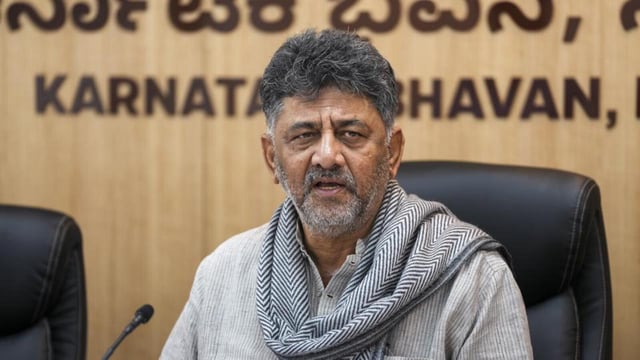 Deputy chief minister DK Shivakumar on Tuesday met with Vokkaliga legislators from the Congress to discuss the controversial caste survey (PTI)