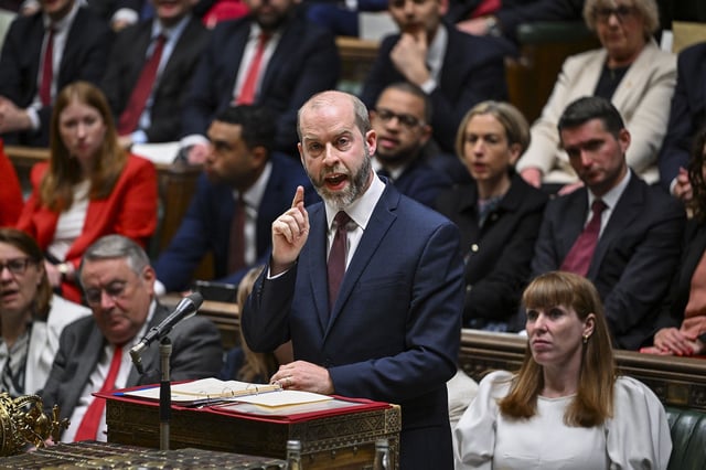 UK Secretary of State for Business and Trade Jonathan Reynolds tells parliament on Saturday that "exceptional circumstances" require "exceptional action."