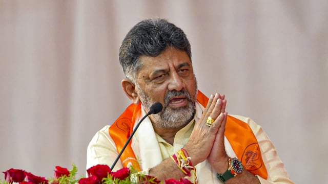 Karnataka Deputy Chief Minister DK Shivakumar. 
