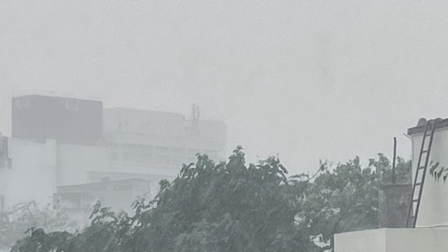 Rain brought much-needed relief from sweltering heat in Chennai.