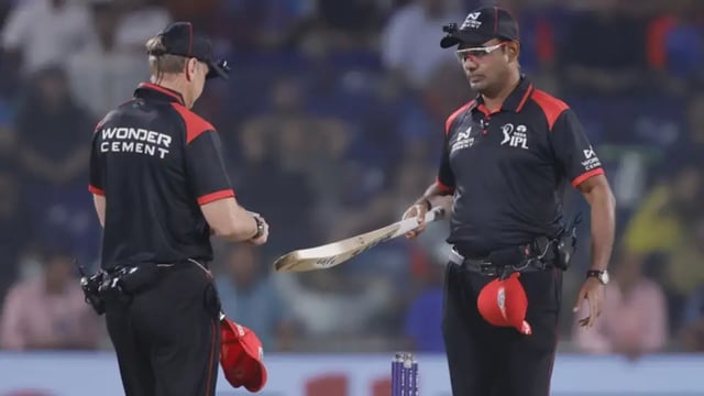 The umpires will be checking the bat everytime a player walks out to bat 