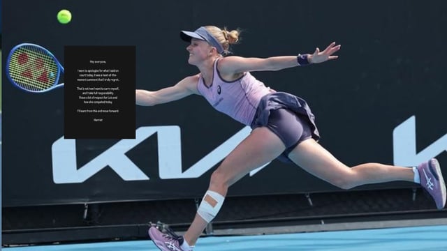 Harriet Dart posted a public apology.