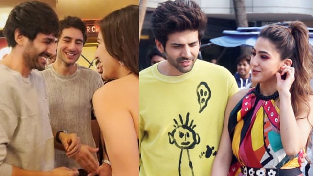 Kartik Aaryan, Ibrahim Ali Khan and Sara Ali Khan