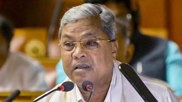 Karnataka Chief Minister Siddaramaiah.