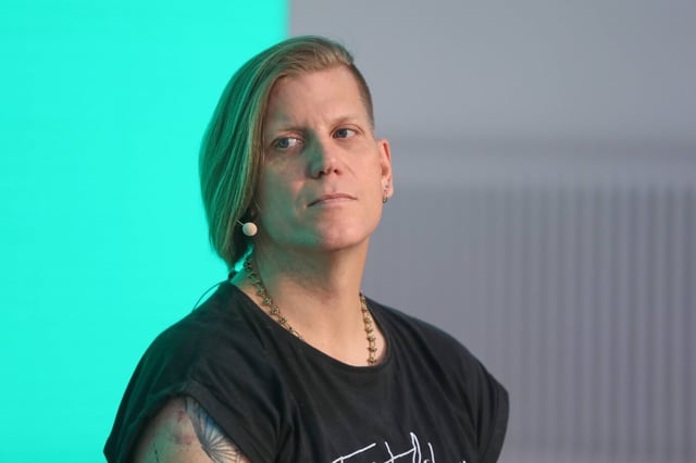 Bundeswehr-Kommandeurin Anastasia Biefang 2024 bei der Digitalmesse Re:publica: Das Bundesverfassungsgericht lehnt ihre Beschwerde ab, Foto: IMAGO / dts Nachrichtenagentur