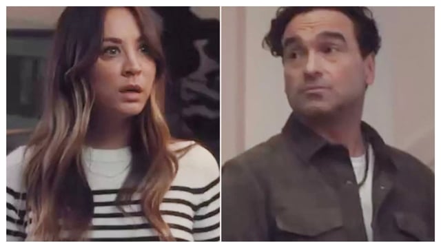 Kaley Cuoco and Johnny Galecki reunite in a humorous ad for the Royal Kingdom mobile app. 