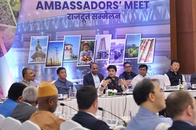 The session was attended by ambassadors, high commissioners and top diplomats from more than 80 countries, emphasizing the immense potential of the region for sustainable development.
