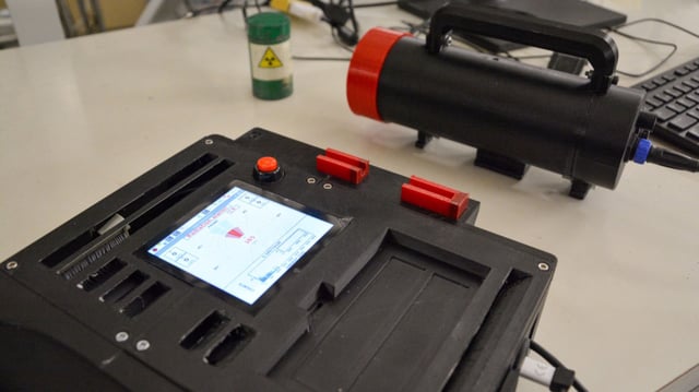 Handheld multipurpose radionuclide identification device employing multilayered phoswich technology.
