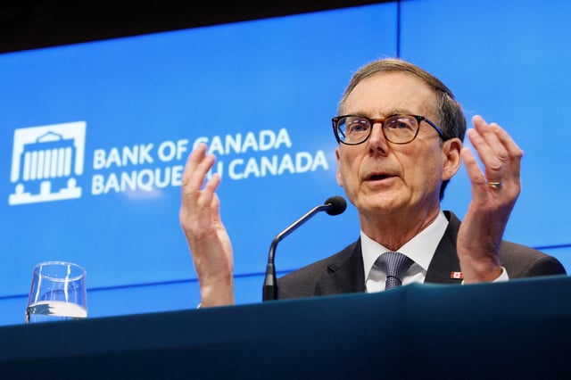 Bank of Canada Governor Tiff Macklem takes part in a press conference, after cutting key interest rate, in Ottawa, Ontario, Canada March 12, 2025. REUTERS/Blair Gable/File Photo