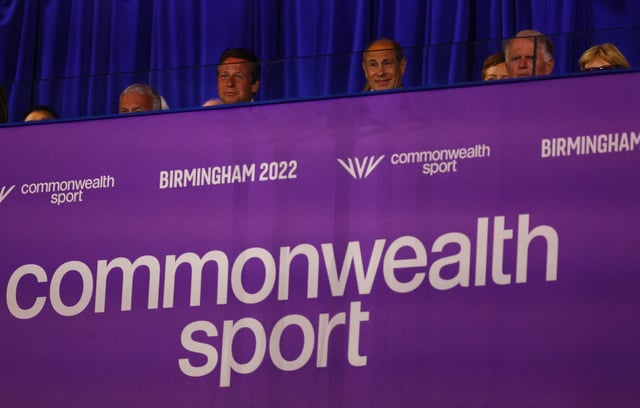 Commonwealth Games - Closing Ceremony - Alexander Stadium, Birmingham, Britain - August 8, 2022 Prince Edward, Earl of Wessex watches the closing ceremony REUTERS/Hannah Mckay/File Photo