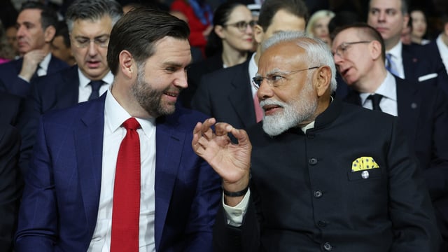 In India, Vice President JD Vance will hold a meeting with Prime Minister Modi.