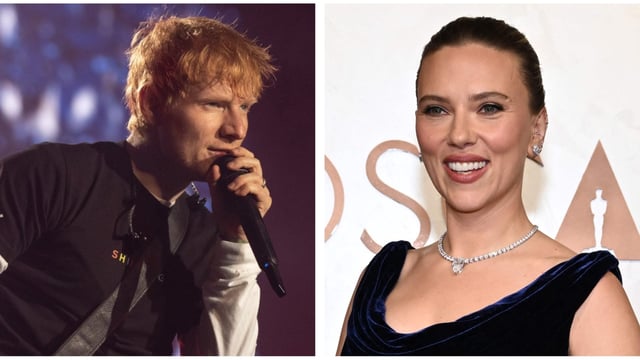 Ed Sheeran and Scarlett Johansson were listed under the 'Artists' section.