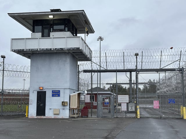 The Mid-State Correctional Facility in Marcy, N.Y. is shown on Wednesday, April 16, 2025 (AP Photo/Michael Hill)