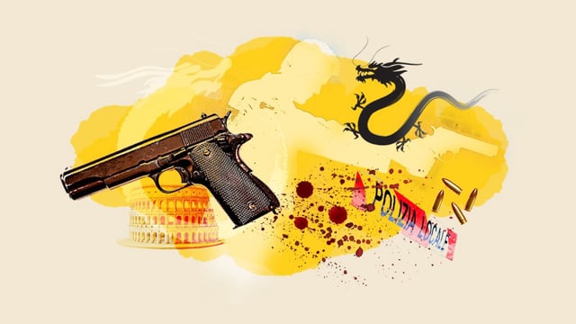 A double murder in Rome has been linked to the Chinese mafia