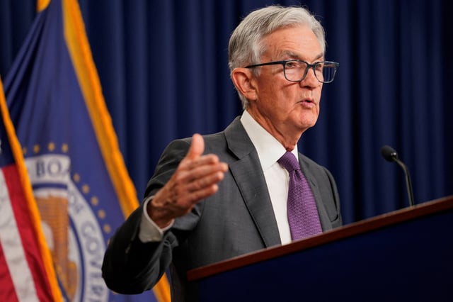 U.S. Federal Reserve Chair Jerome Powell speaks at a press conference, following a two-day meeting of the Federal Open Market Committee on interest rate policy, in Washington, D.C., U.S., March 19, 2025. REUTERS/Nathan Howard/File Photo