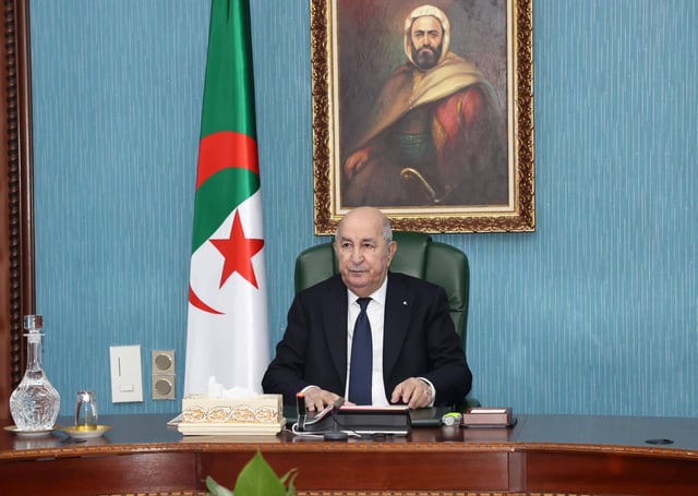 Le président algérien Abdelmadjid Tebboune.