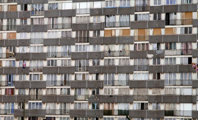 Un HLM de la cité des Bosquets à Montfermeil, en Seine-Saint-Denis.