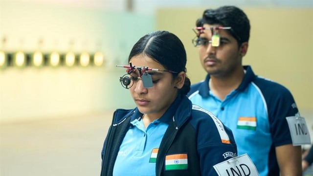 Suruchi Phogat and Saurabh Chaudhary beat the Chinese pair to win the mixed team gold in Lima on Wednesday. (ISSF)