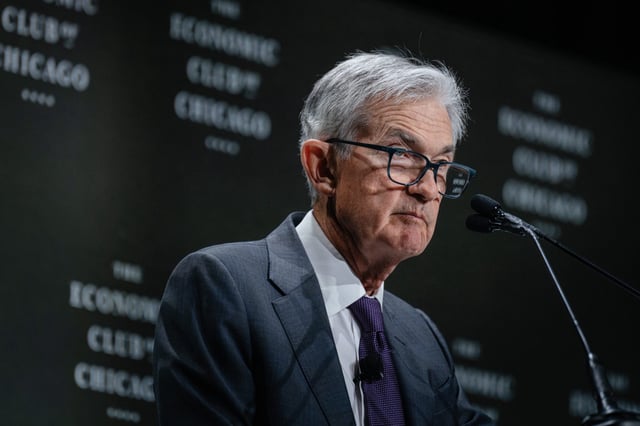 During a speech at the Chicago Economic Club Federal Reserve chair Jerome Powell said the central bank was focused on ensuring price increases caused by President Donald Trump&#39;s tariffs didn&#39;t persist.