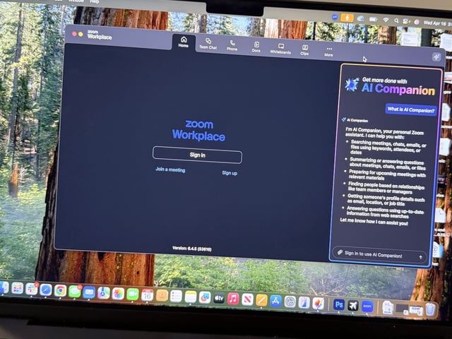 Zoom Mac app