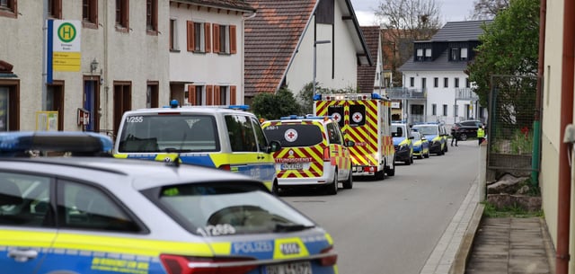 Der Polizeieinsatz in Hilzingen am Mittwoch