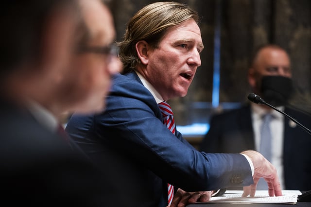 Christopher Krebs, former director of the Cybersecurity and Infrastructure Security Agency, in Washington in 2020.