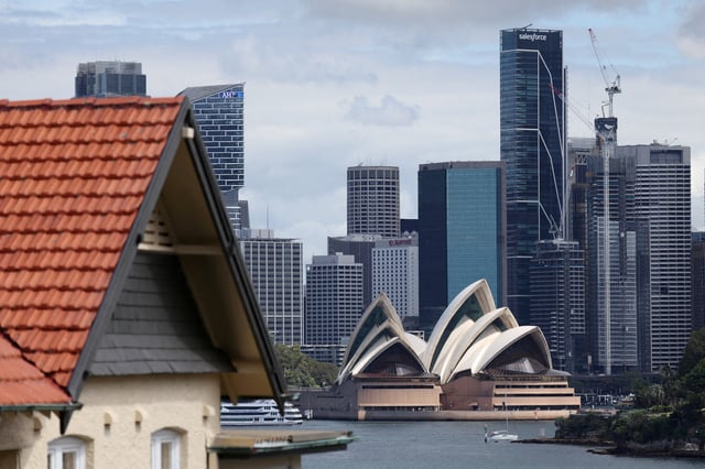 A view of the Sydney Opera House and Central Business District (CBD) skyline in Sydney, Australia, March 12, 2025. REUTERS/Hollie Adams