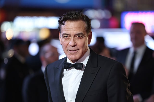George Clooney attends &#34;Good Night, And Good Luck&#34; Broadway Opening Night at Winter Garden Theatre on April 03, 2025 in New York City. (Photo by Jamie McCarthy/Getty Images)