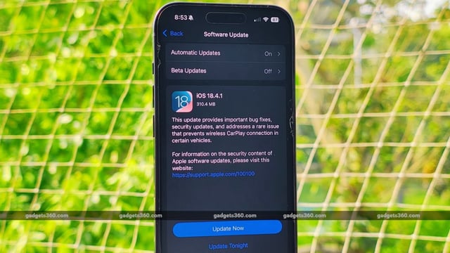 iOS 18.4.1 is now available to download as an OTA update on iPhone