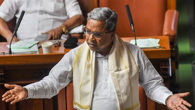 Karnataka Chief Minister Siddaramaiah.