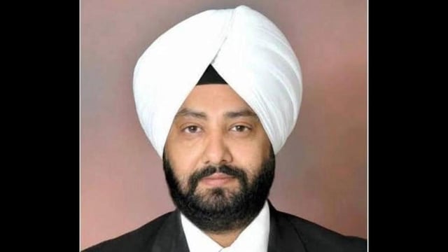 Parupkar Singh Ghumman, SAD’s candidate for the Ludhiana West bypoll, is currently serving as the vice-president of Ludhiana district bar association and has served as the bar body’s president five times in the past. (HT Photo)