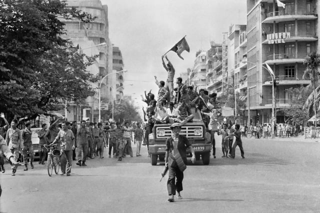 The Khmer Rouge were initially given a cautious welcome by Phnom Penh's war-weary residents when they entered the city on April 17, 1975