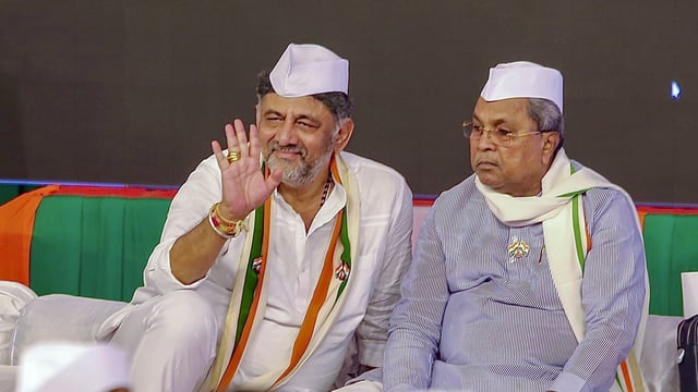 Karnataka Chief Minister Siddaramaiah and Deputy Chief Minister DK Shivakumar.