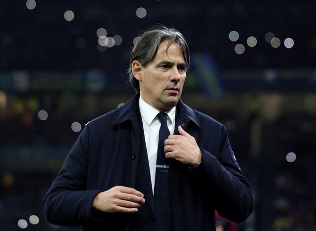 Soccer Football - Champions League - Quarter Final - Second Leg - Inter Milan v Bayern Munich - San Siro, Milan, Italy - April 16, 2025 Inter Milan coach Simone Inzaghi before the match REUTERS/Claudia Greco/File Photo