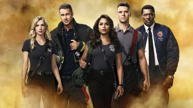 The cast of Chicago Fire