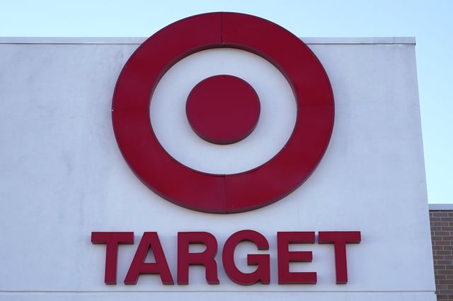FILE - A Target logo is displayed outside of a store location, Dec. 20, 2022, in Westwood, Mass. (AP Photo/Steven Senne, File)
