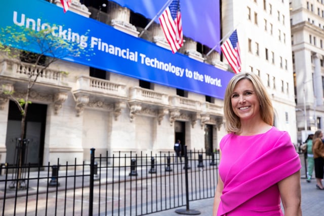 Stephanie Ferris is the CEO of Fidelity National Information Services or FIS.