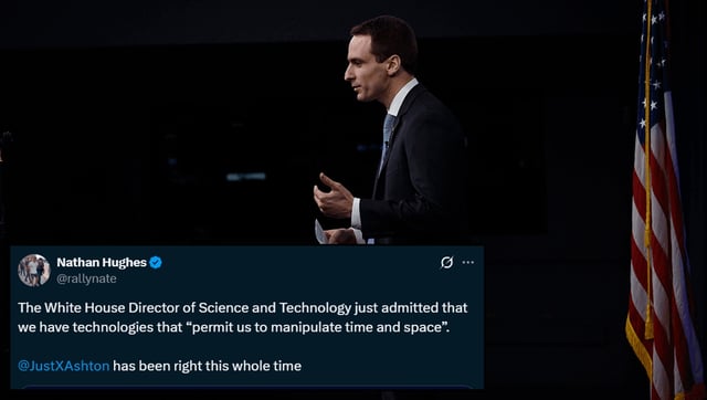 Trump's Science Director Says US Can "Manipulate Time And Space", Prompting Wild Conspiracy Theories