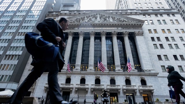 The New York Stock Exchange (NYSE) in New York City on Monday, April 7, 2025.